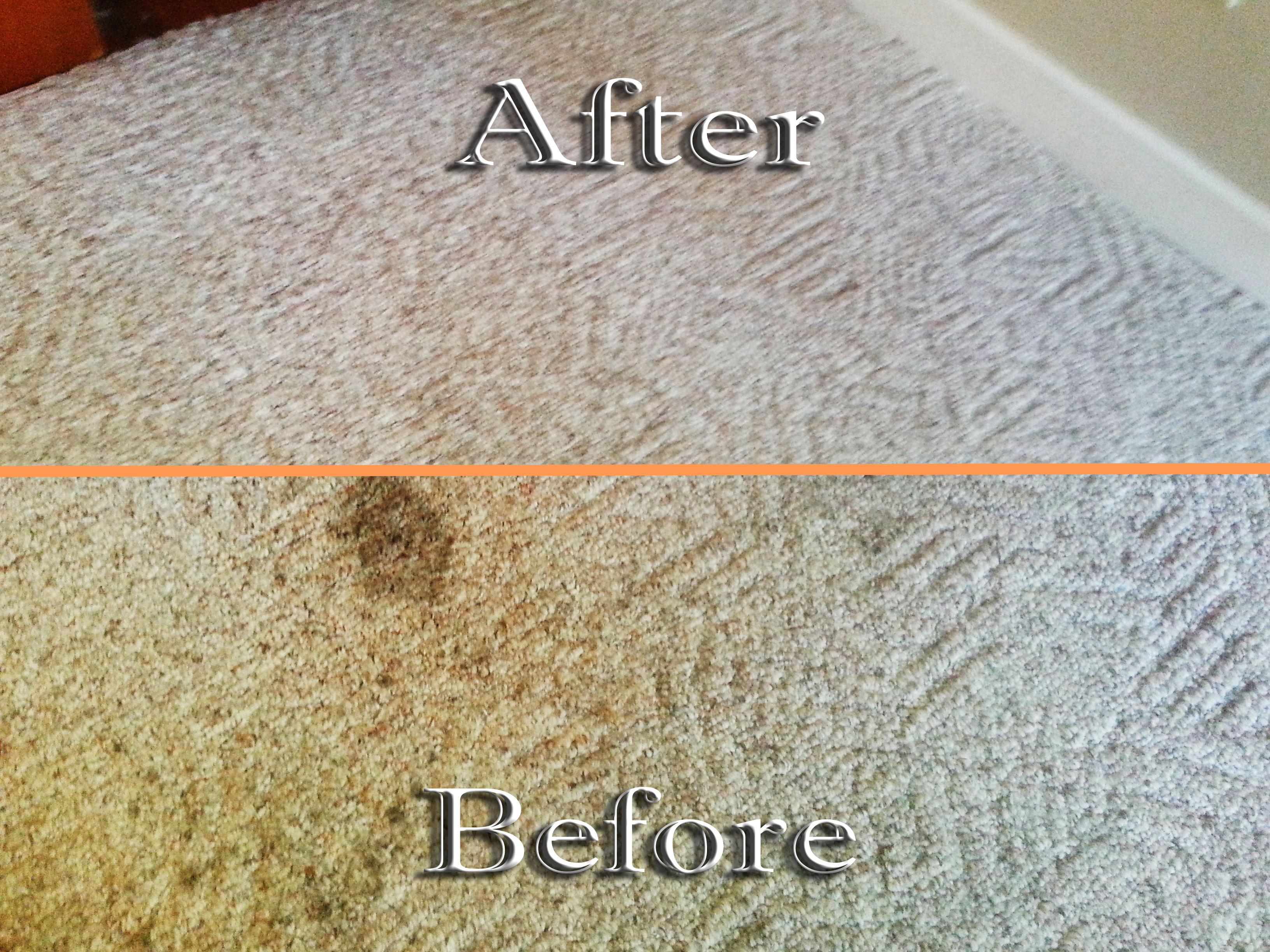 Carpet and Tile Cleaning before and after shots.
